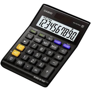 Casio, Casio MS-100TERII Tischrechner Schwarz Display (Stellen): 10 solarbetrieben, batteriebetrieben (B x H x T) 103 x 29 x, 