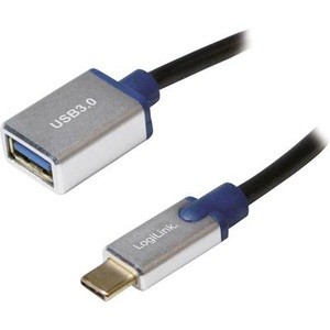 Logilink, LogiLink USB 3.1 Adapter [1x USB 3.1 Stecker C - 1x USB 3.0 Buchse A] USB 3.1 Gen1 Cable, USB Type C/M to A/F, 0,1m, 