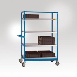 Manuflex, Manuflex LV3131.7035 Regalwagen Stahl pulverbeschichtet Traglast (max.): 250 kg Licht-Grau, Manuflex LV3131.7035 ESD Regalwagen Stahl pulverbeschichtet Traglast (max.): 250 kg Lichtgrau