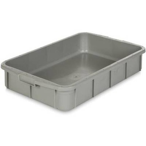 undefined, Stapelbehälter lebensmittelgeeignet (L x B x H) 670 x 445 x 120 mm Grau 1658322 1 St., 