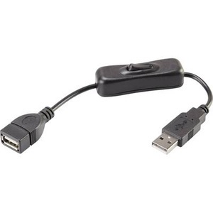 Renkforce, Renkforce USB 2.0 Verlängerungskabel [1x USB 2.0 Stecker A - 1x USB 2.0 Buchse A] 0.25 m Schwarz inkl. Ein/Aus-Schalter,, Renkforce USB-Kabel USB 2.0 USB-A Stecker, USB-A Buchse 0.25 m Schwarz inkl. Ein/Aus-Schalter, vergoldete Steckkontakte