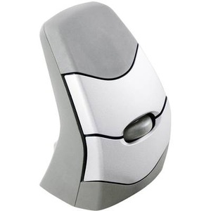 BakkerElkhuizen DXT Precision Ergo Funk-Maus Optisch Ergonomisch Grau, Silber