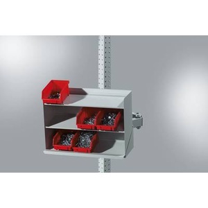 Manuflex, Manuflex ZB3901.3003 Sichtboxen Regal RAL3003 rubinrot Farbe: Rubin-Rot, 