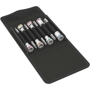 Wera, Wera 8740 B HF 05003181001 Innen-Sechskant Steckschlüssel-Bit-Einsatz-Set 7teilig 3/8 (10 mm), Wera Stecknuss-Set 8740 B HF Imperial 1 Zyklop 3/8