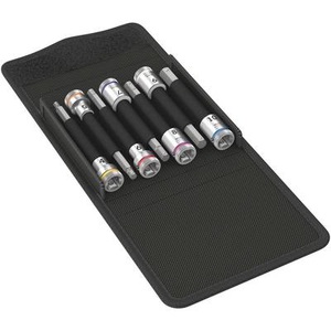 Wera, Wera 8740 B HF 05003180001 Außen-Sechskant Steckschlüsseleinsatz-Set 7teilig 3/8 (10 mm), Wera Stecknuss-Set 8740 B HF 1 Zyklop 3/8
