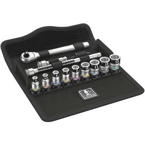 Wera, Wera 8100 SA 12 HF Zyklop Steckschlüsselsatz metrisch 1/4 (6.3 mm) 13teilig 05003756001, Wera Ratsche »8100 SA 12 HF«, (12 St.)