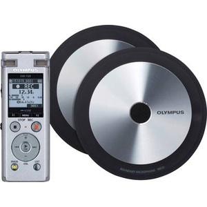 Olympus, Olympus DM-720 Meet & Record Kit Large Digitales Diktiergerät Aufzeichnungsdauer (max.) 985 h Silber inkl. 2, Olympus, Diktiergeräte, Olympus DM-720 Meet & Record Kit large, Produkte & Wohnen