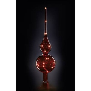 Krinner, Krinner 76032 Weihnachtsbaumspitze Rot LED Rot, lumix Christbaumschmuck, Timerfunktion