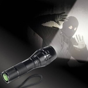 Easymaxx, Power-Taschenlampe mit Schocklicht, easymaxx Sicherheitslampe batteriebetrieben 400 lm