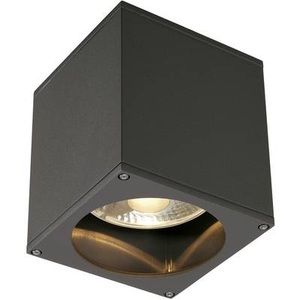 Slv, Außendeckenleuchte Halogen, LED GU10 75 W EEK: abhängig v. Leuchtmittel (A++ - E) SLV Big Theo 229555 Anthrazit, SLV Big Theo Außendeckenleuchte, anthrazit