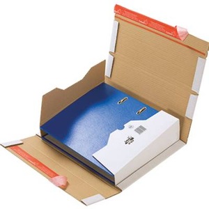 Colompac, Colompac Ordnerversandkarton CP055.51 Wellpappe DIN A4 Braun, COLOMPAC Ordnerpack weiss A4 2053499 320x290x35-80mm 20 St&uuml;ck
