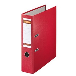 Bene, Bene Ordner DIN A4 Rückenbreite: 80 mm Rot 2 Bügel 291400 RT, Bene No.1 Power Ordner A4 80 mm Rot 2 Ringe 291400 PP (Polypropylen) Glatt Hochformat