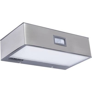 Eco-Light, Solarbetriebene LED-Sensor-Außenwandleuchte Brick, Lutec Brick P9085 Solar-Außenwandleuchte mit Bewegungsmelder 1.5 W Naturweiß Edelstahl