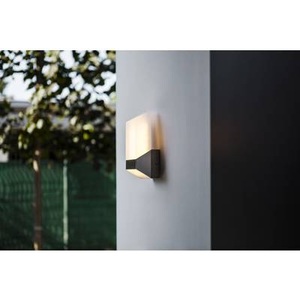 Eco-Light, Moderne LED-Außenwandleuchte Flat aus Edelstahl, Bucher Aussenwandlampe Inox Flat LED