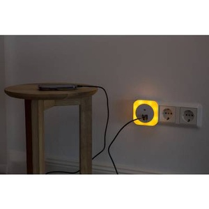 Starlicht, LED-Nachtlicht Brit, Sensor USB-Anschluss, eckig, Müller Licht LED-Sensor Sirius Square | 11 W