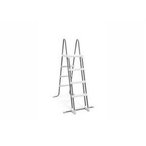Intex, Intex 28076 Stufen-Stehleiter Grau, Intex Pool-Sicherheitsleiter »bis 122 cm Höhe«, abnehmbare Tritte
