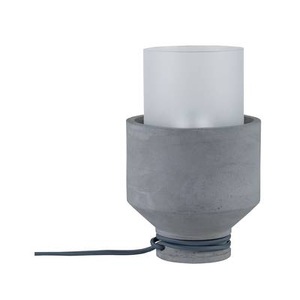 Paulmann, Tischlampe LED E27 20 W EEK: abhängig v. Leuchtmittel (A++ - E) Paulmann Neordic Helin 79619 Beton-Grau, Satin, 