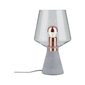 Paulmann, Tischlampe LED E27 20 W EEK: abhängig v. Leuchtmittel (A++ - E) Paulmann Neordic Yorik 79665 Beton-Grau, Kupfer,, Paulmann Tischleuchte »Neordic Yorik«