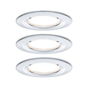 Paulmann 3er Spot Nova Coin rund dimmbar, Chrom