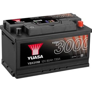 Yuasa, Yuasa SMF YBX3110 Autobatterie 12 V 80 Ah T1 Zellanlegung 0, 