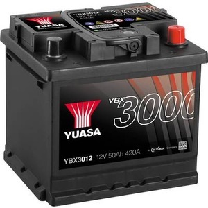 Yuasa, Yuasa SMF YBX3012 Autobatterie 50 Ah T1 Zellanlegung 0, 