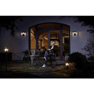 LEDVANCE, LEDVANCE 4058075206380 Außenstandleuchte Schwarz/Gold, Ledvance Pollerleuchte E27 Endura Classic Schwarz-Gold | 100cm - Traditionell