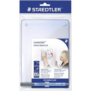 Staedtler, Staedtler Memoboard Lumocolor memo board 641 (B x H) 148 mm x 210 mm Transparent Wiederablösbare Whiteboard-Folie inkl., Memoboardset LUMOCOLOR 3-teilig