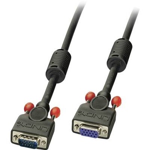 LINDY, LINDY VGA Verlängerungskabel [1x VGA-Stecker - 1x VGA-Buchse] 2 m Schwarz, LINDY VGA Verlängerungskabel VGA 15pol. Stecker, VGA 15pol. Buchse 2.00 m Schwarz 36393 VGA-Kabel