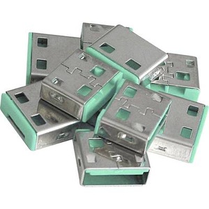 LINDY, LINDY USB-Lock USB-Portblocker, USB Port Schloss (10 Stück) ohne Schlüssel, Diebstahlschutz