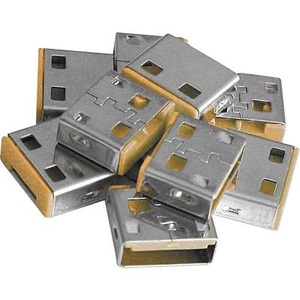 LINDY, LINDY USB-Lock USB-Portblocker, LINDY USB-A Port Schloss USB-Lock 10er Set Orange ohne Schlüssel 40463