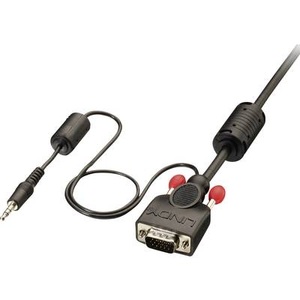 LINDY, LINDY VGA / Klinke Anschlusskabel [1x VGA-Stecker, Klinkenstecker 3.5 mm - 1x VGA-Stecker, Klinkenstecker 3.5 mm] 1 m, 