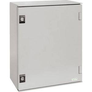 Schneider Electric, Schneider Electric NSYPLM43PG Gehäuse 330 x 430 x 200 Polyester Lichtgrau (RAL 7035) 1 St., Polyestergehäuse PLM Wandmontage, mit Metall-Montageplatte H430xB330xT200mm IP66 Schneider Electric Inhalt: 1 St.