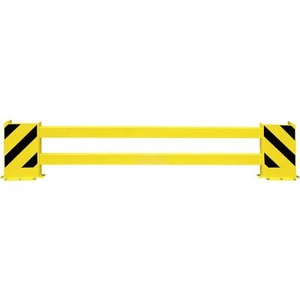 undefined, Regalschutz-Planken-Set mit Eck-Anfahrschutz für Doppelregal, Breite 2300 - 2700 mm, Komplett-Set Rammschutz-Planken, Breite 2.300-2.700 mm