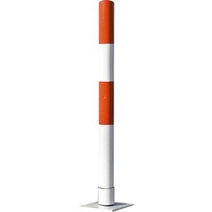 undefined, Absperrpfosten aus Stahlrohr, flexibel Ø 76 mm, zum Einbetonieren schwarz / gelb, Absperrpfosten aus Stahlrohr, flexibel, Ø 76 mm, zum Einbetonieren, schwarz / gelb