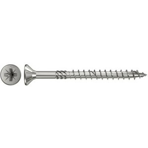FISCHER, Fischer 657231 Senkkopfschrauben 5 mm 80 mm Kreuzschlitz Pozidriv galvanisch verzinkt 100 St., 