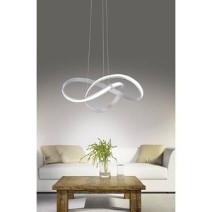 Paul Neuhaus, LED-Pendelleuchte 30 W EEK: LED (A++ - E) Warm-Weiß Paul Neuhaus MELINDA 8291-55 Edelstahl (gebürstet), Moderne Hängelampe Stahl 60 cm inkl. LED und Dimmer - Belinda