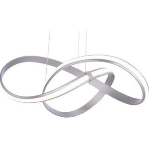 Paul Neuhaus, LED-Pendelleuchte 30 W EEK: LED (A++ - E) Warm-Weiß Paul Neuhaus MELINDA 8291-55 Edelstahl (gebürstet), Moderne Hängelampe Stahl 60 cm inkl. LED und Dimmer - Belinda