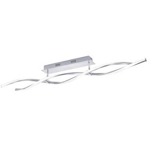 Paul Neuhaus POLINA 9143-55 LED-Deckenleuchte EEK: LED (A++ - E) 20 W Warm-Weiß Edelstahl (gebürstet)
