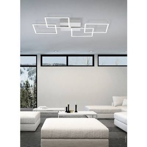 Paul Neuhaus, Paul Neuhaus INIGO 8190-55 LED-Deckenleuchte EEK: LED (A++ - E) 32 W Warm-Weiß Edelstahl
