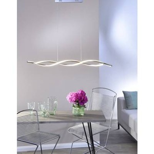 Paul Neuhaus, LED-Pendelleuchte 20 W EEK: LED (A++ - E) Warm-Weiß Paul Neuhaus POLINA 9142-55 Edelstahl (gebürstet), Paul Neuhaus LED-HÄNGELEUCHTE 110 cm , 9142-55 Polina , Nickelfarben , Metall , 003467026503