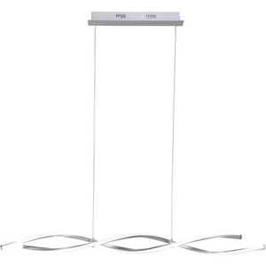 Paul Neuhaus, LED-Pendelleuchte 20 W EEK: LED (A++ - E) Warm-Weiß Paul Neuhaus POLINA 9142-55 Edelstahl (gebürstet), Paul Neuhaus LED-HÄNGELEUCHTE 110 cm , 9142-55 Polina , Nickelfarben , Metall , 003467026503