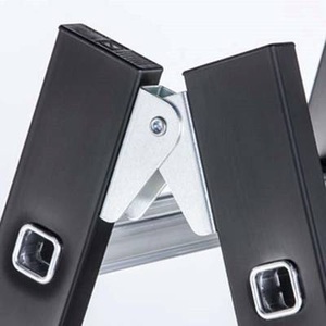 Zarges, ZARGES Schwerlast-Stehleiter beidseitig begehbar 2 x 8 Sprossen, ZARGES Z600 41192 Aluminium Stufen-Stehleiter klappbar 11.9 kg