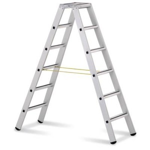 Zarges, ZARGES 41306 Aluminium Stufen-Stehleiter klappbar 9.3 kg, ZARGES 41306 Aluminium Stufen-Stehleiter klappbar 9.3 kg