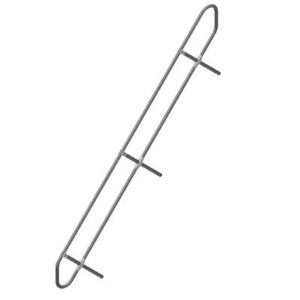 Zarges, ZARGES 42359317 Handlauf,f. Podesttreppe,45° Neigung 17 f. 17 Stufen 1 St., 