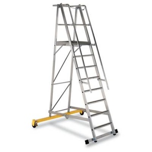 Zarges, ZARGES 41205 Plattformleiter, ZARGES 41205 Aluminium Plattformleiter 55 kg