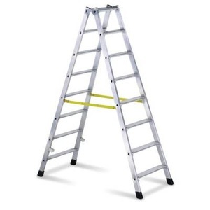 Zarges, ZARGES 42468 Aluminium Stufen-Stehleiter klappbar 16.9 kg, ZARGES 42468 Aluminium Stufen-Stehleiter klappbar 16.9 kg