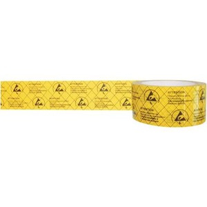 BJZ, ESD-Klebeband 1 Rolle(n) Gelb, Schwarz (L x B) 50 m x 50 mm BJZ C-195 005-PP, 