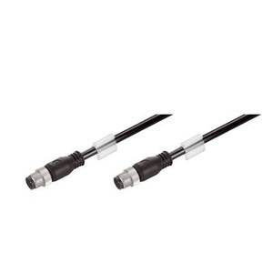 Weidmüller, Weidmüller 1234760030 Sensor-/Aktor-Datensteckverbinder, konfektioniert M12 Stecker, gerade, Buchse, gewinkelt 1 St., 