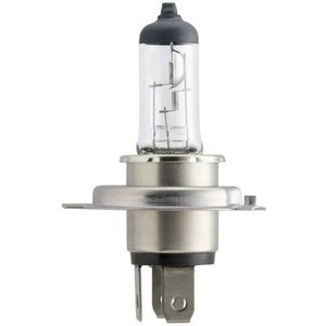 Philips, Halogenlampe Vision H4 bis zu +30% mit 12V / 60/55W Sockel P43 t -38, Philips Premium Halogenlampe H4 | 60/55 W