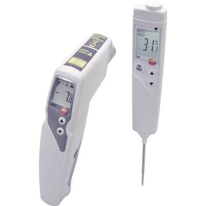 testo, testo 831 Set Infrarot-Thermometer Optik 30:1 -30 bis +210 °C Kontaktmessung, 